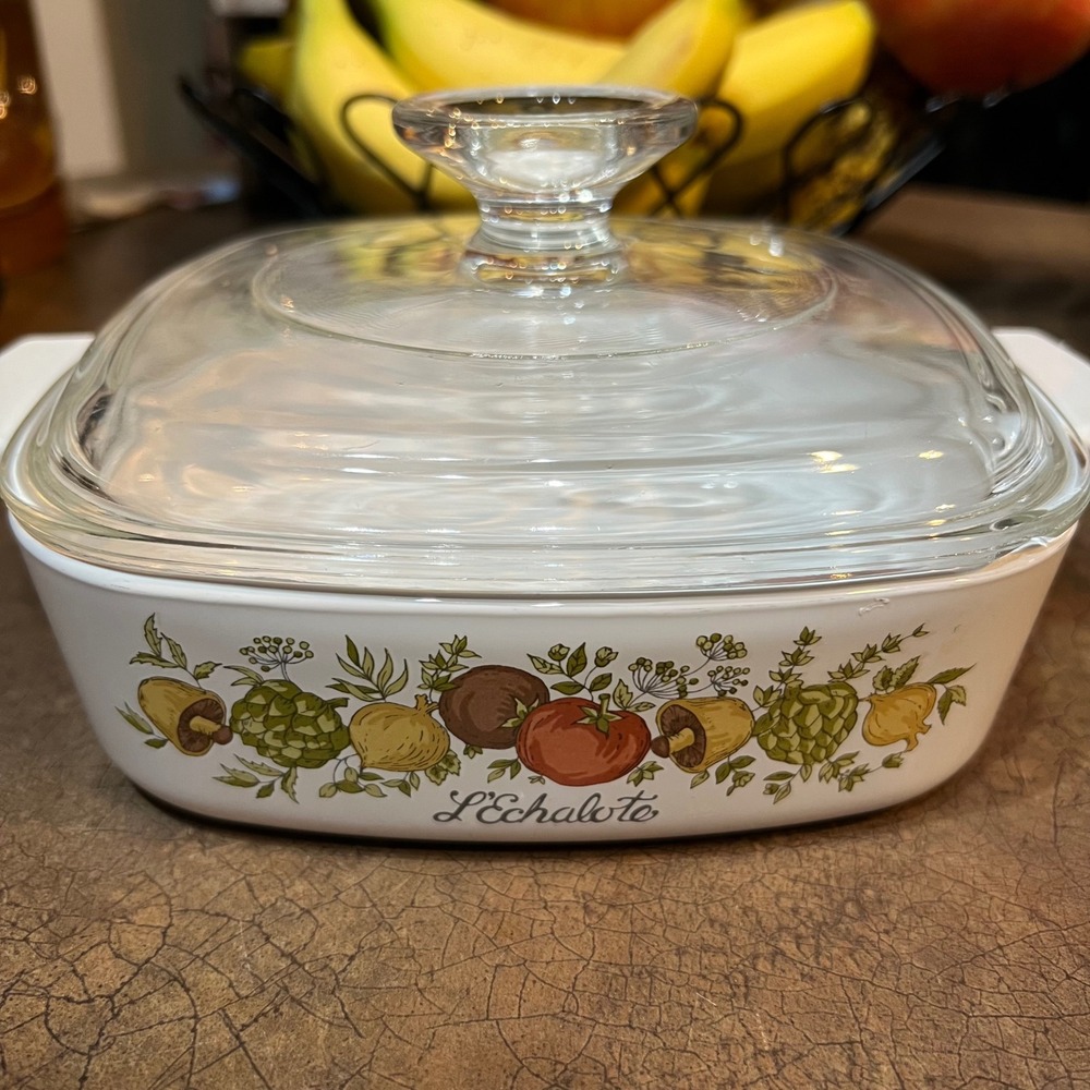 Vintage Spice of Life A-1-B Corning Ware‎ L'echalote 1quart